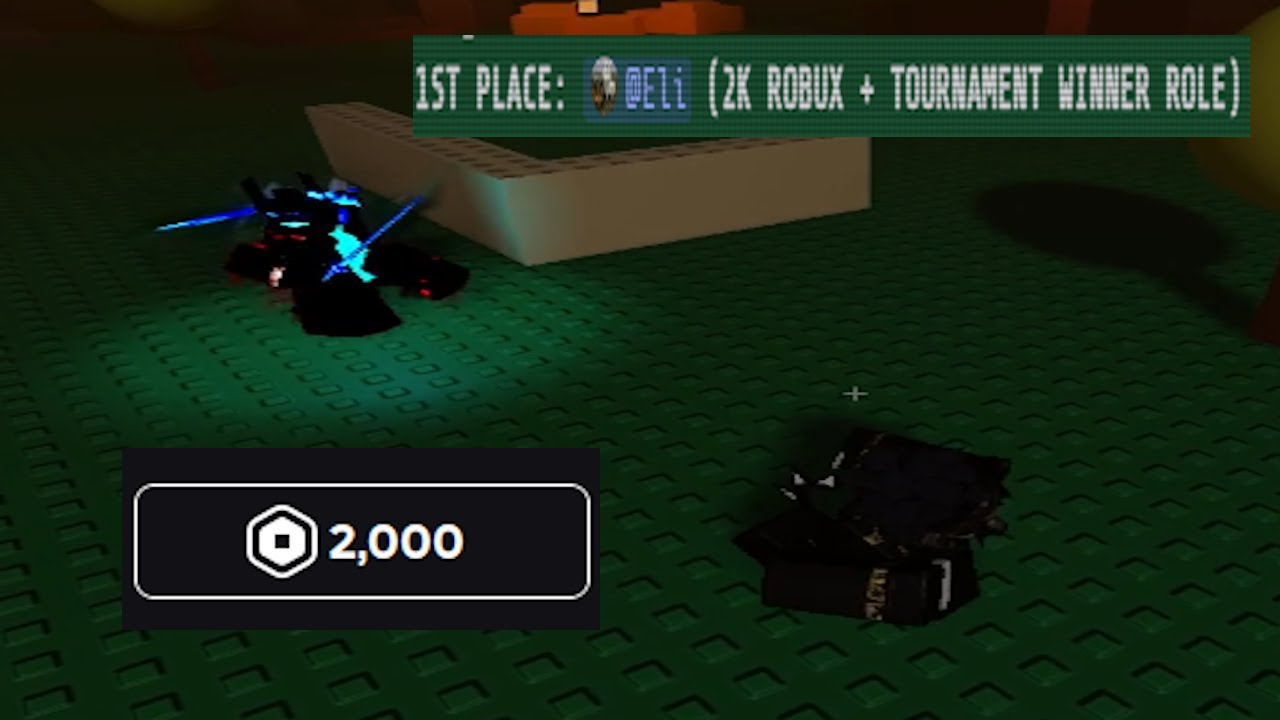 How I won a 2000 robux forsaken 1v1 tournament