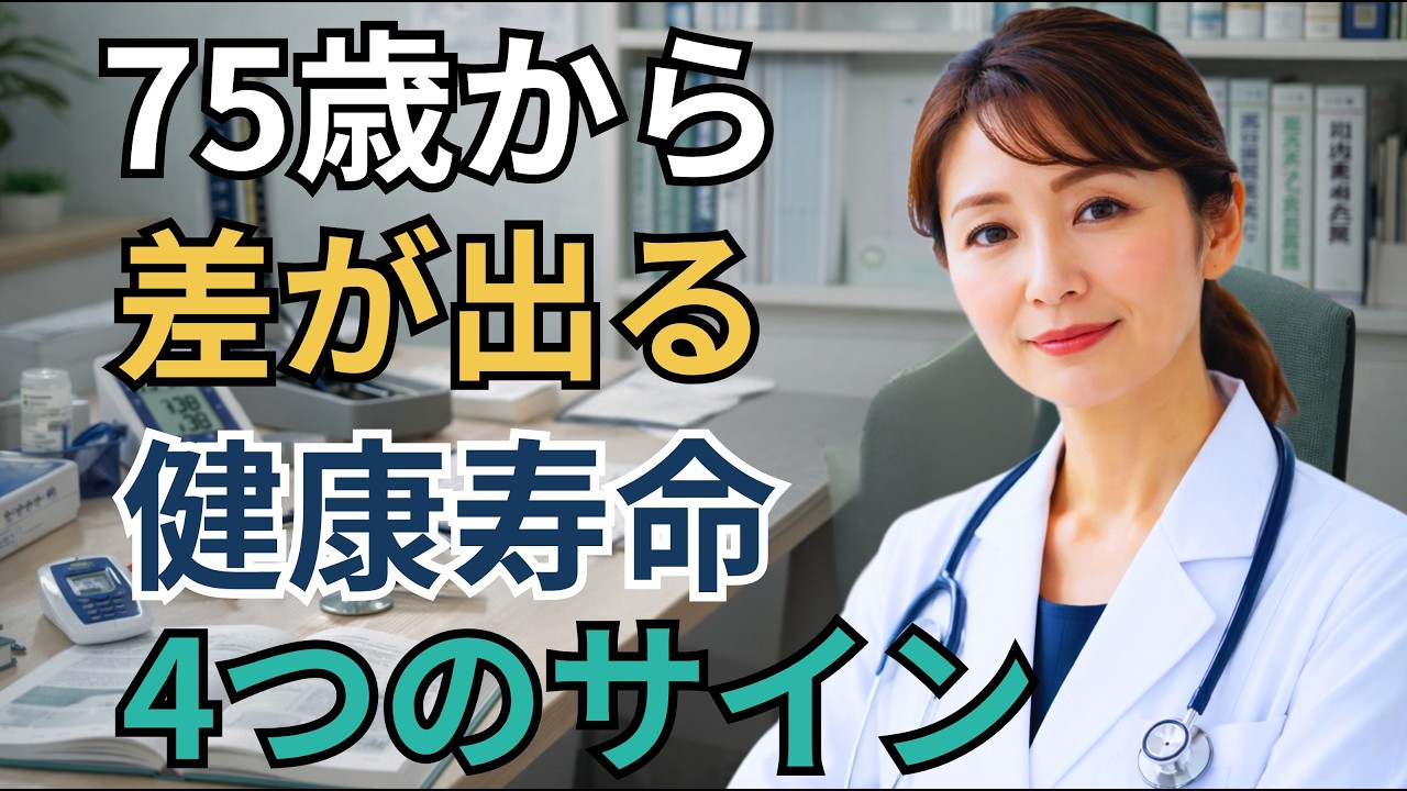 【健康寿命を延ばす】75歳から差がつく4つの身体サイン｜90歳まで元気な人の決定的な共通点