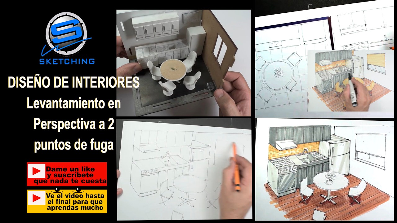 PERSPECTIVA ARQUITECTÓNICA DE INTERIORES (COCINA)