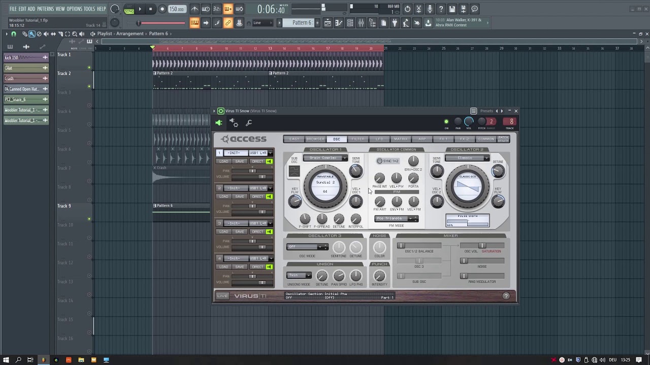 Gated Formant Leads for Psytrance with Access Virus Ti - Tutorial by Woobler