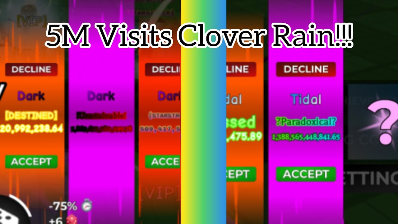 Using Clovers for the Clover Rain in Fortune's End!!!