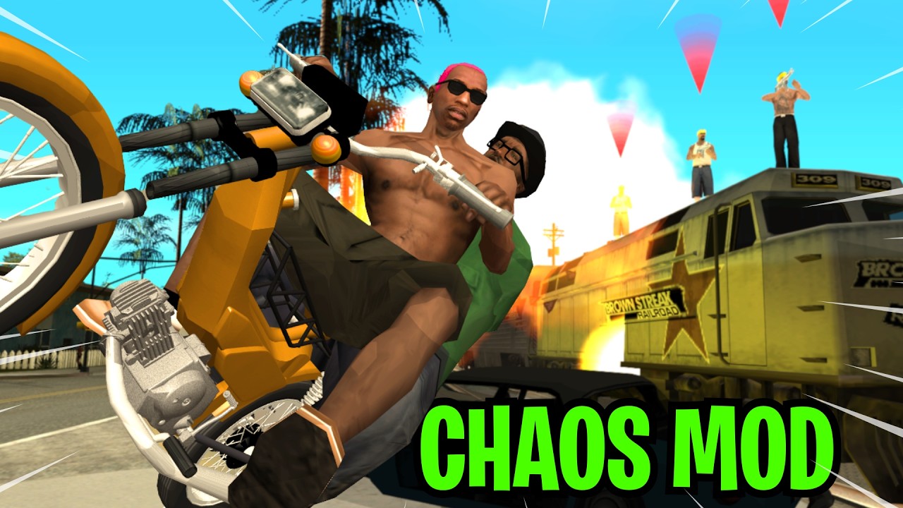 Fazendo a MISSÃO DO TREM COM O CHAOS MOD NO GTA!