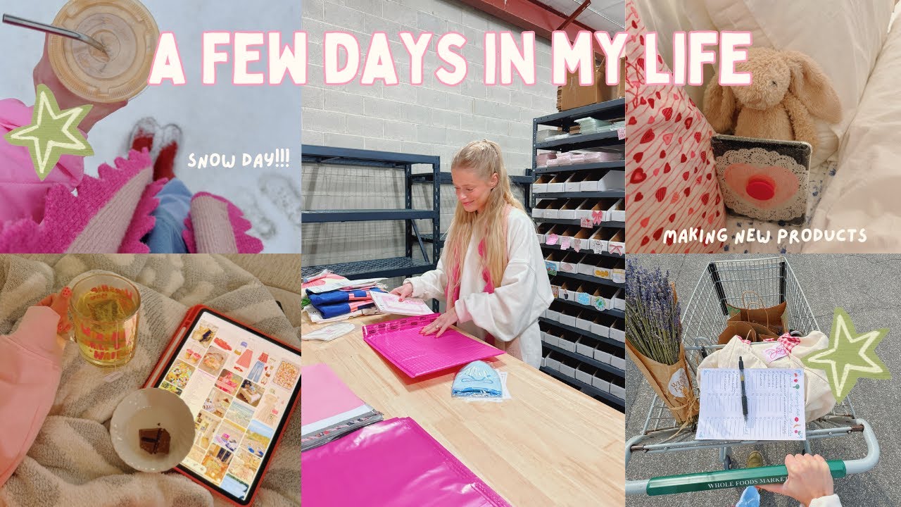DAYS IN MY LIFE VLOG: cozy snow day, chocolate cherry latte, new products coming hehe