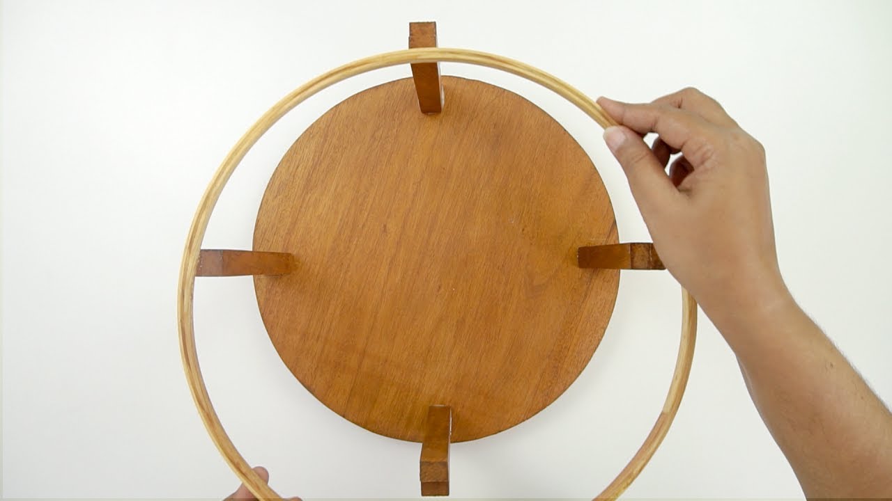 Homemade DIY  Hand Embroidery Hoop Stand
