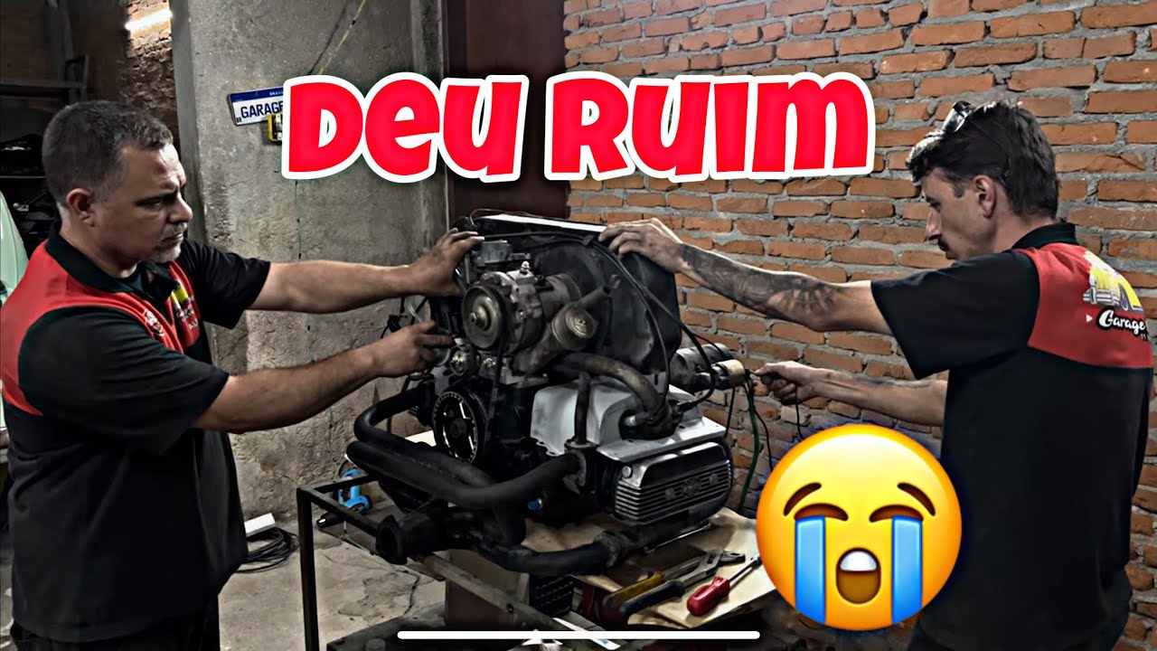 O MOTOR DO FUSCA TRAVOU E VAMOS TER QUE ABRIR