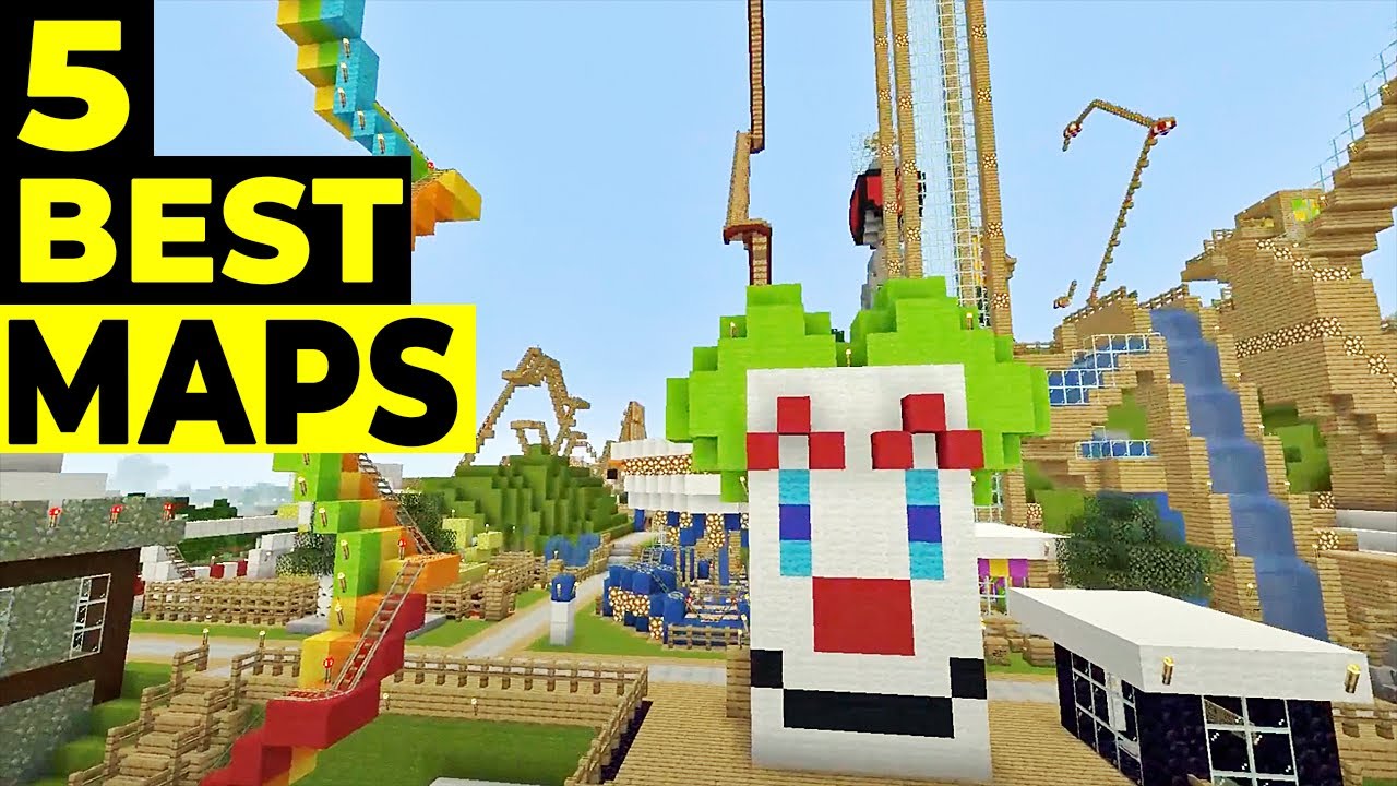 🗺 5 Best Minecraft Maps and its Best Features!!! 🗺