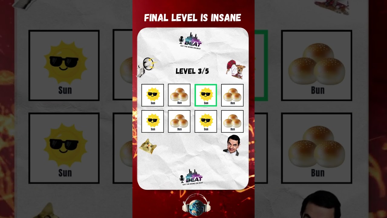 Say The Word On Beat | Timing & Voice Challenge | Level 1-5 Easy to Insane