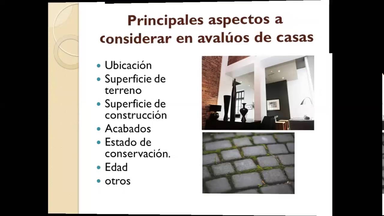Aval&uacute;os inmobiliarios