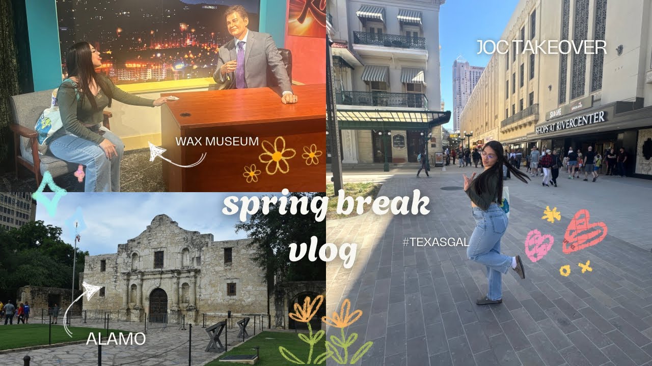 Exploring TEXAS for spring break!! | Alamo 📸  , Downtown 🏙️ , Aquarium 🐟