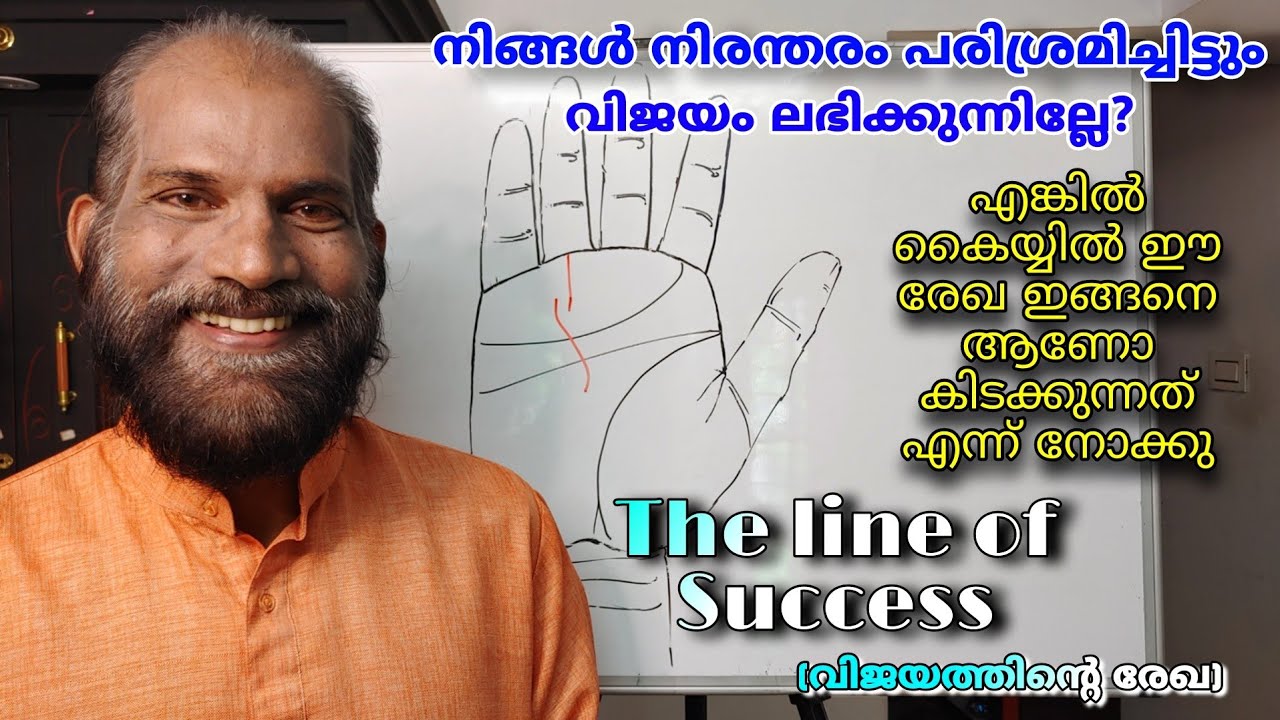വിജയത്തിന്റെ ഈ രേഖ നിങ്ങളുടെ കൈയ്യിലുണ്ടോ? / The Line of Success | Palmistry in Malayalam