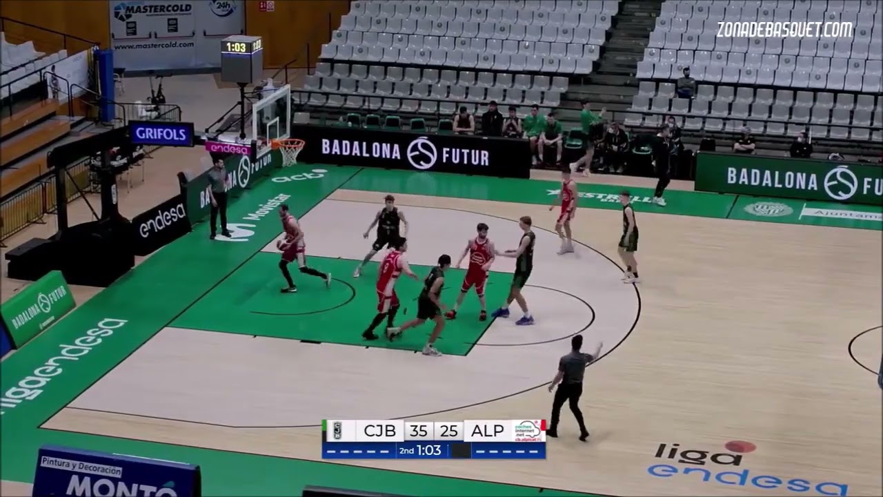 LIGA EBA 21/22 Rubén De Oliveira Prey (Joventut), partido ante AE Badalonés