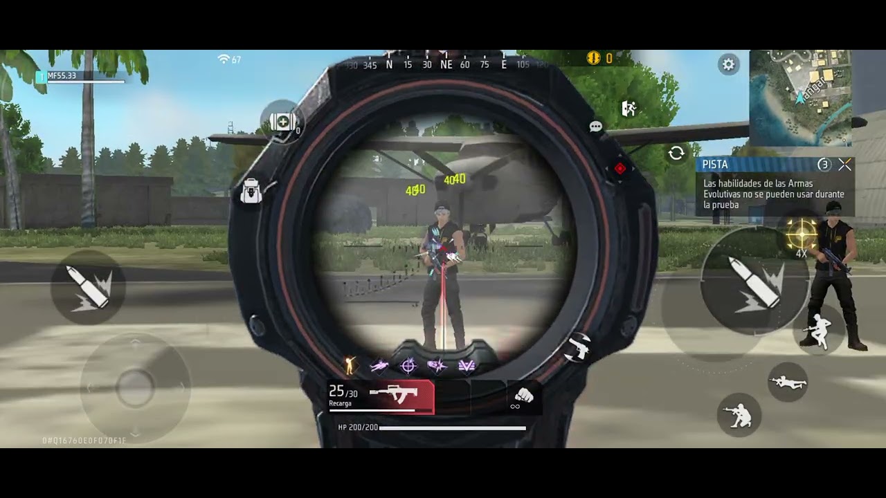 Probando armas evolucionadas créditos a free fire 