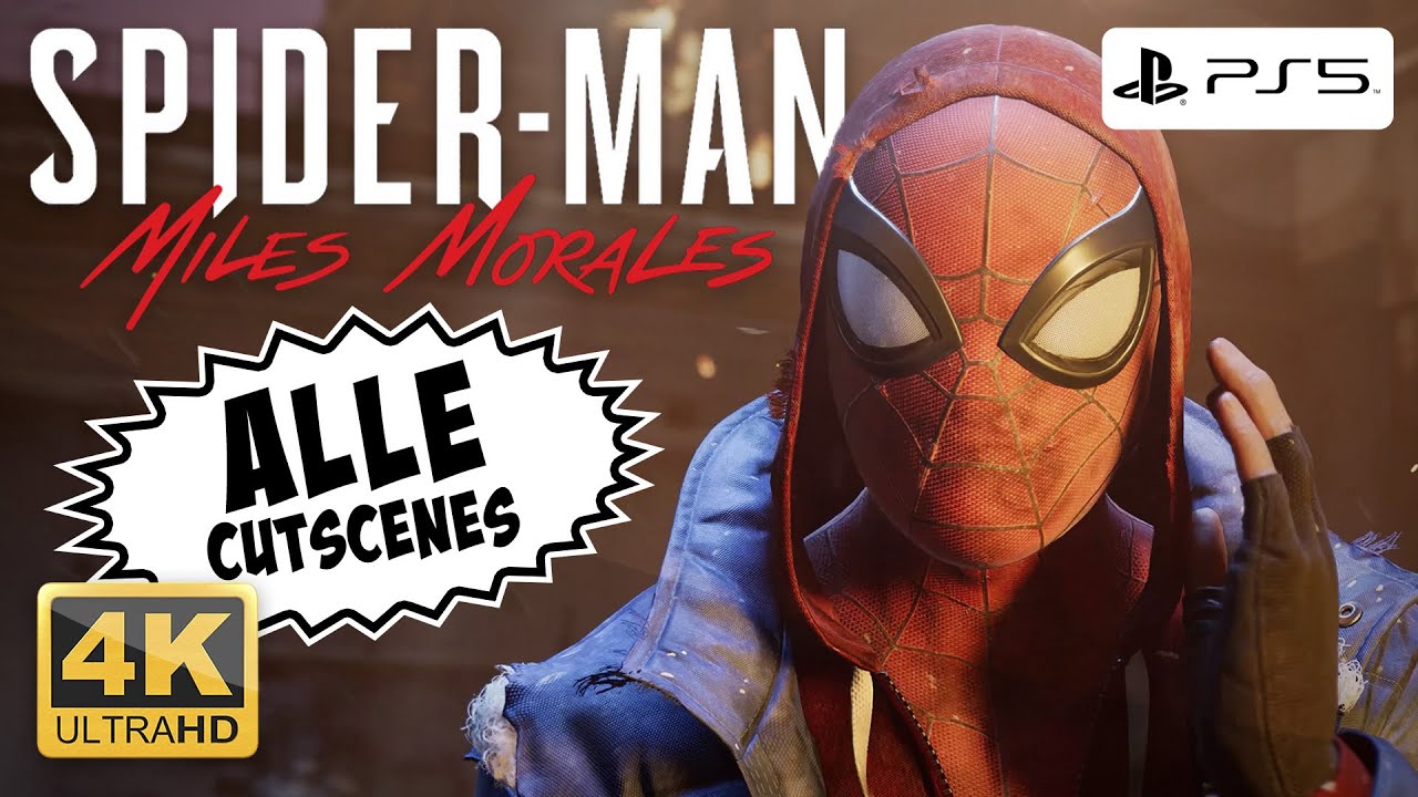 SPIDER-MAN: Miles Morales – Alle Cutscenes / Die komplette Story #1 | PS5 / Playstation 5 · 4K UHD