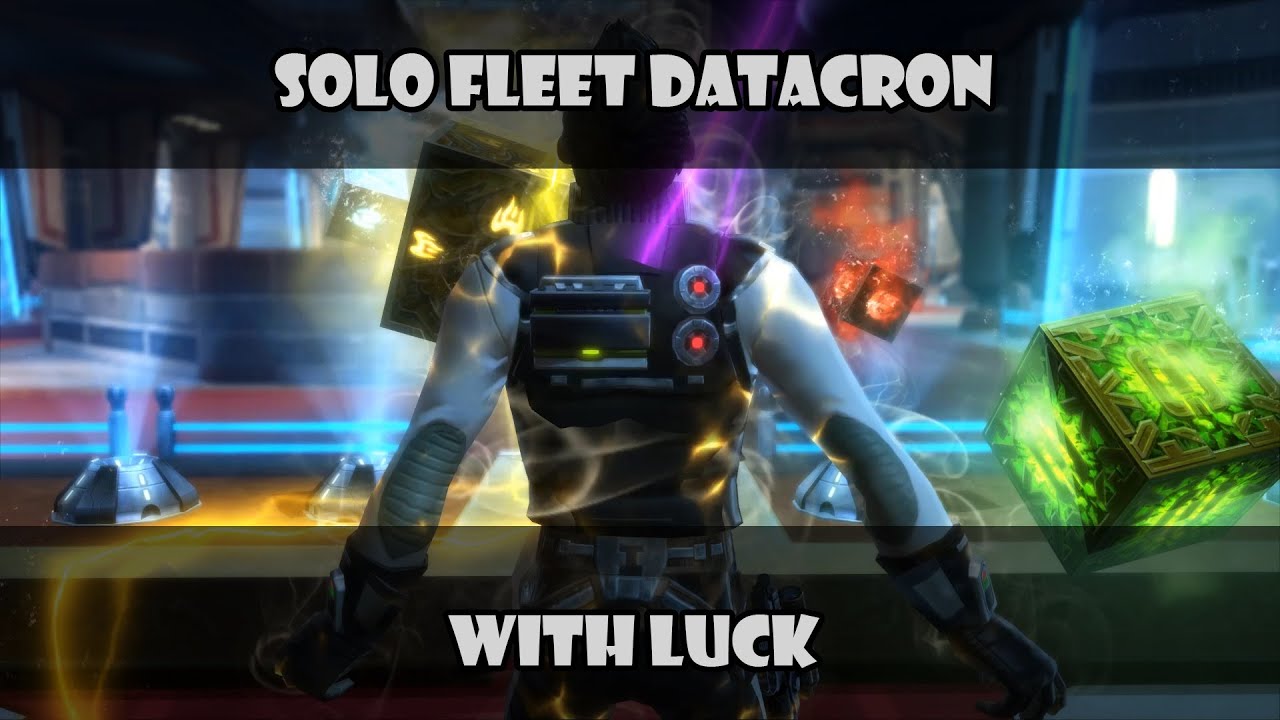 SWTOR - Solo Fleet Datacron... first attempt - with Luck
