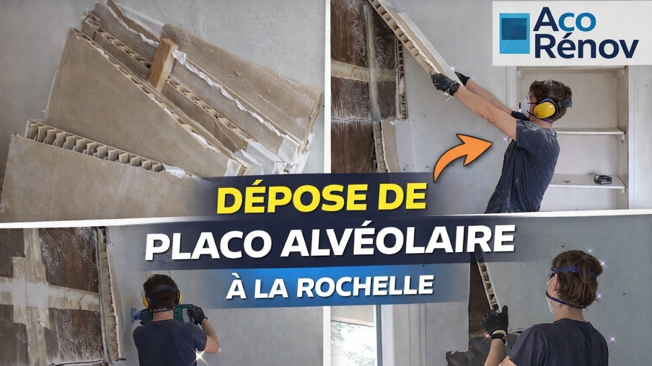 Destruction de Placo Alvéolaire | Dépose propre et rapide d'une cloison placo@AcoRénovMulti-service