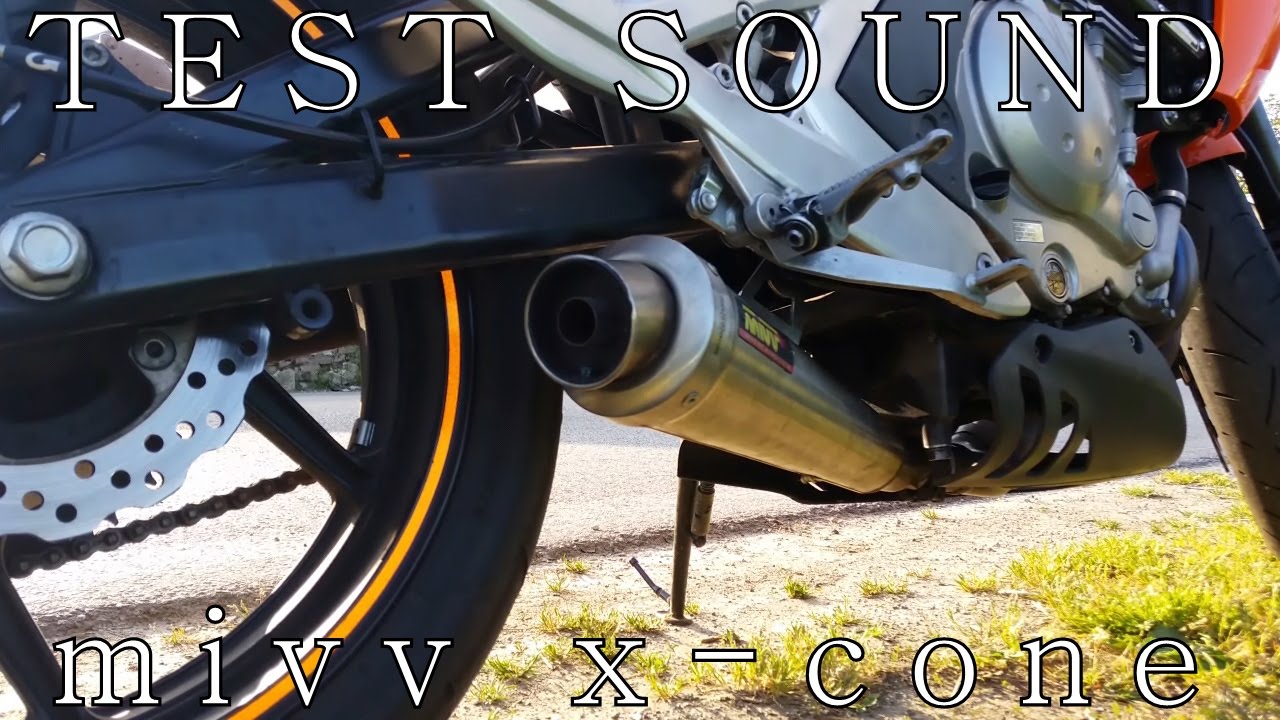 Mivv x-cone TEST SOUND - Kawasaki ER-6n