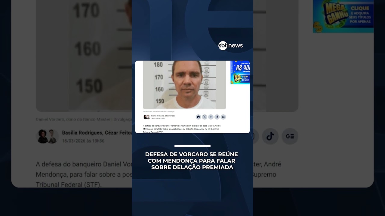 Defesa de Vorcaro se re&uacute;ne com Andr&eacute; Mendon&ccedil;a para falar sobre dela&ccedil;&atilde;o premiada | #CentraldeNot&iacute;cias