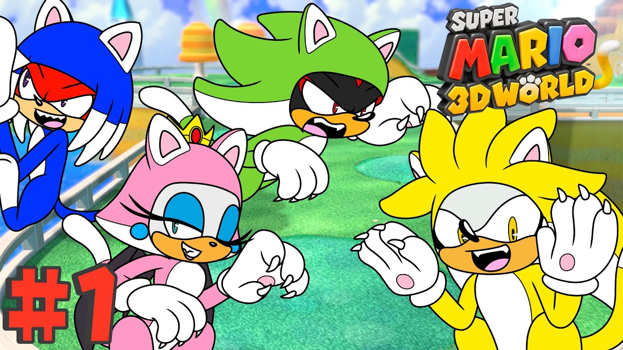 HERE WE MEOW! - Silver & Friends REPLAY Super Mario 3D World Part 1