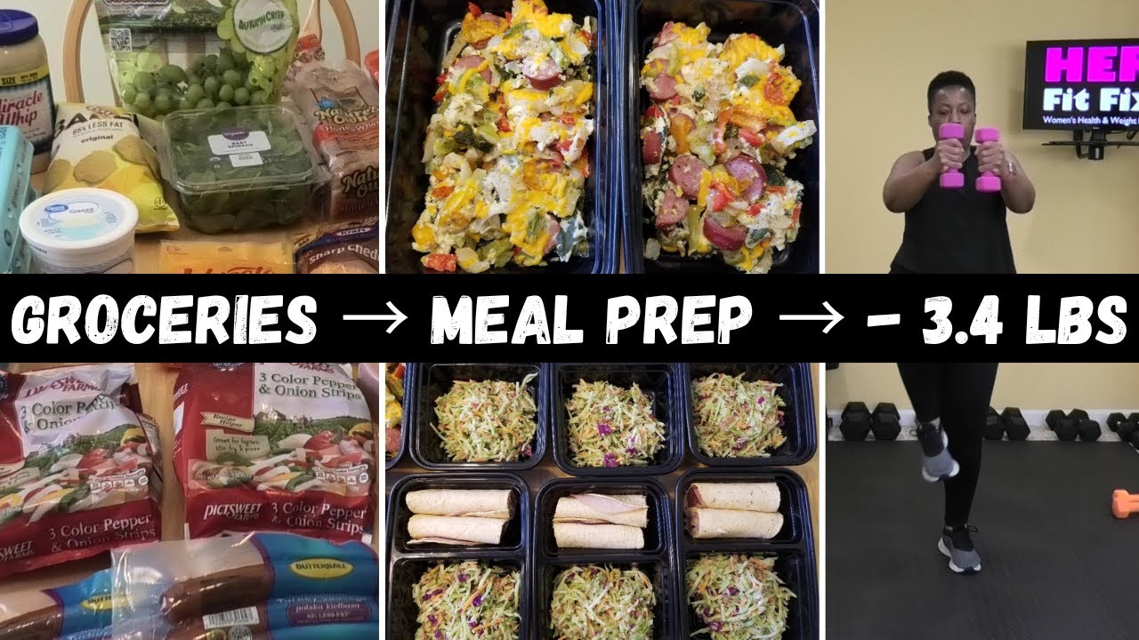 I Lost 3.4 lbs in 1 Week with This Meal Prep! 💥 Realistic Grocery Haul + Meals