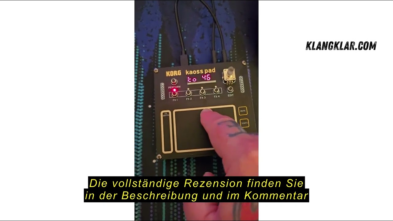 Produktbewertung Korg Nu:Tekt NTS-3 KAOSS Pad DIY Kit - Programmierbarer Effektsynthesizer