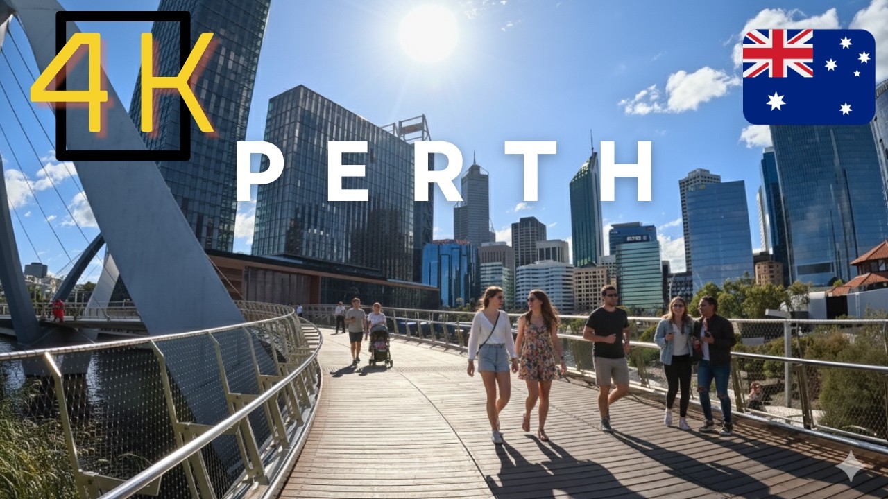 Perth CBD Walking Tour (4K) | On a Saturday | Western Australia 🇦🇺