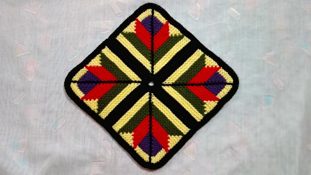 New style square Doormat | Knitting Doormat #106