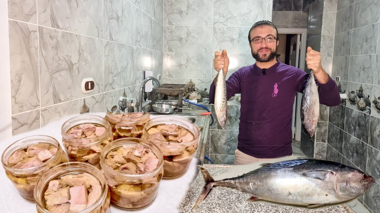 سر عمل التونة المعلبة بدون مواد حافظة بنفس الطعم الأصلي تونة المصانع☝️ اعمليها وافر واطعم 🐋