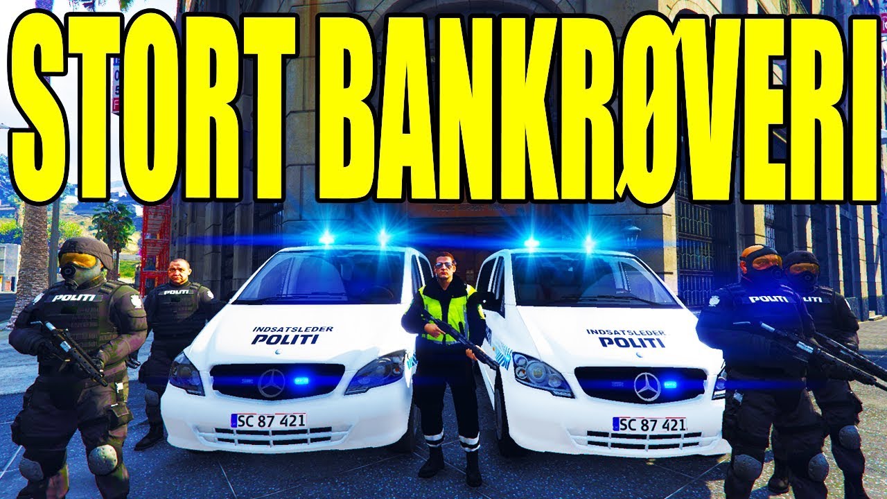 STORT BANKRØVERI - GTA V LSPD:FR - DANSK POLITI [#88]