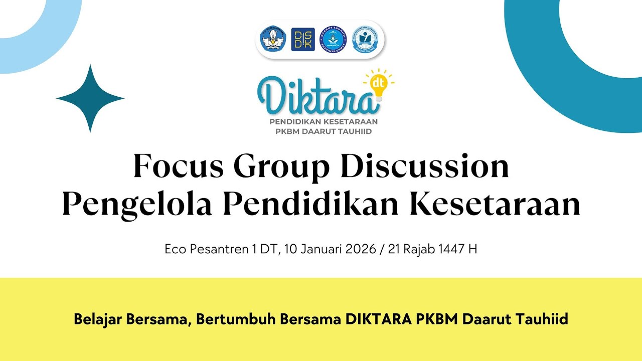 FGD Pengelola Pendidikan Kesetaraan PKBM DT 2026
