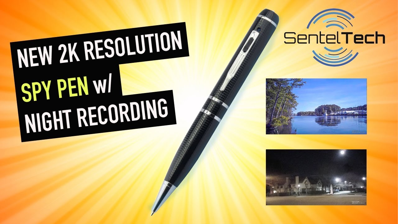 New 2K Resolution Mini Spy Pen Camera w/ Low Light Recording (2018)