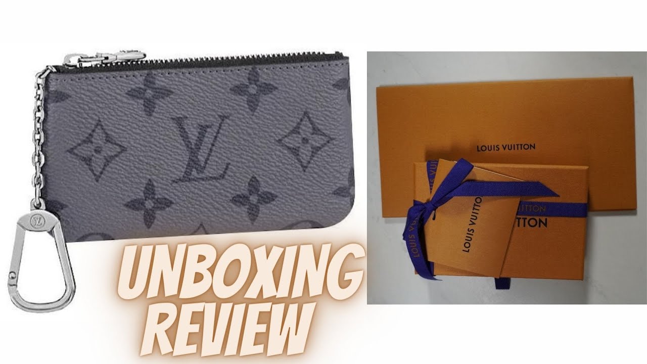 LOUIS VUITTON MONOGRAM ECLIPSE REVERSE/ECLIPSE CANVAS KEY POUCH UNBOXING