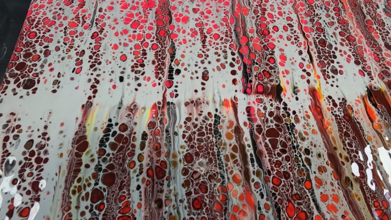 Two Tone Base Swipe With Tons of Cells - Red and Orange