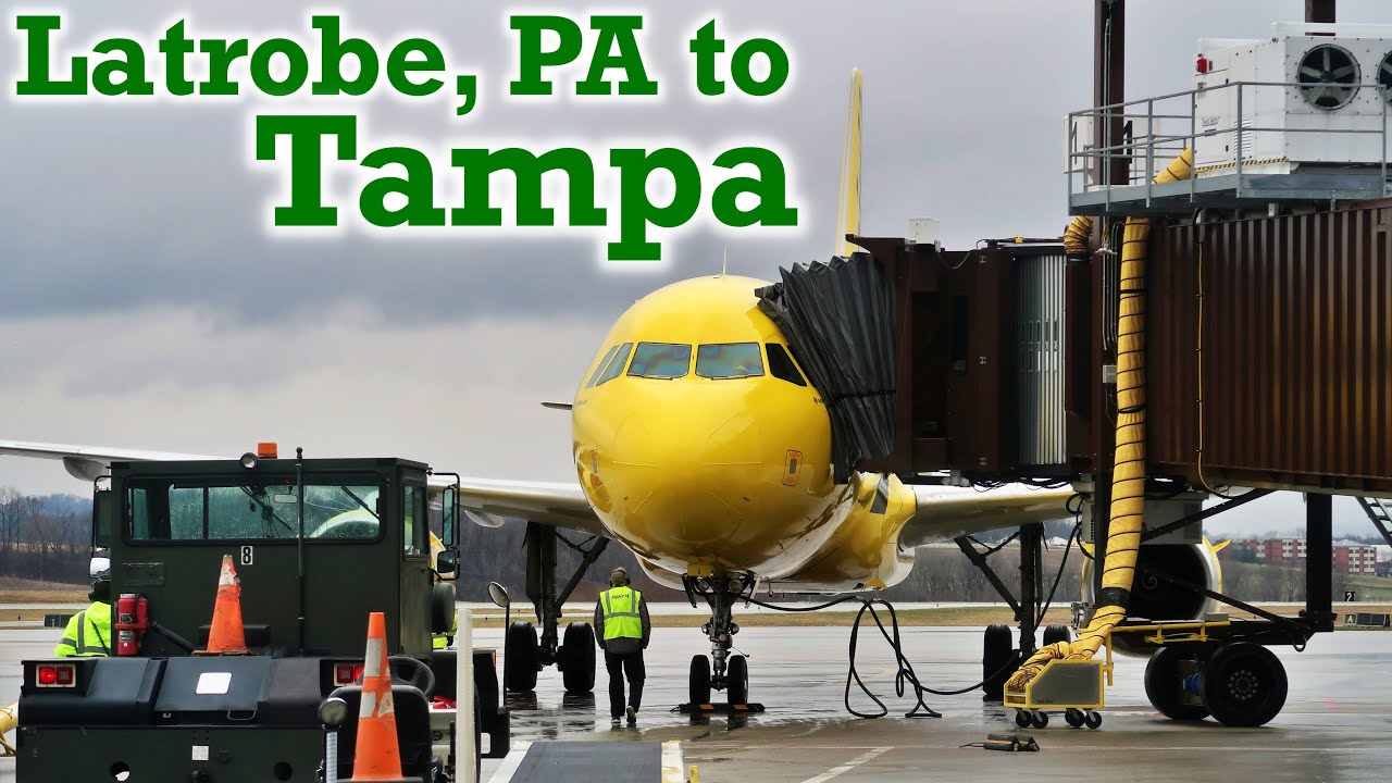 Full Flight: Spirit Airlines A319 Latrobe, PA to Tampa (LBE-TPA)