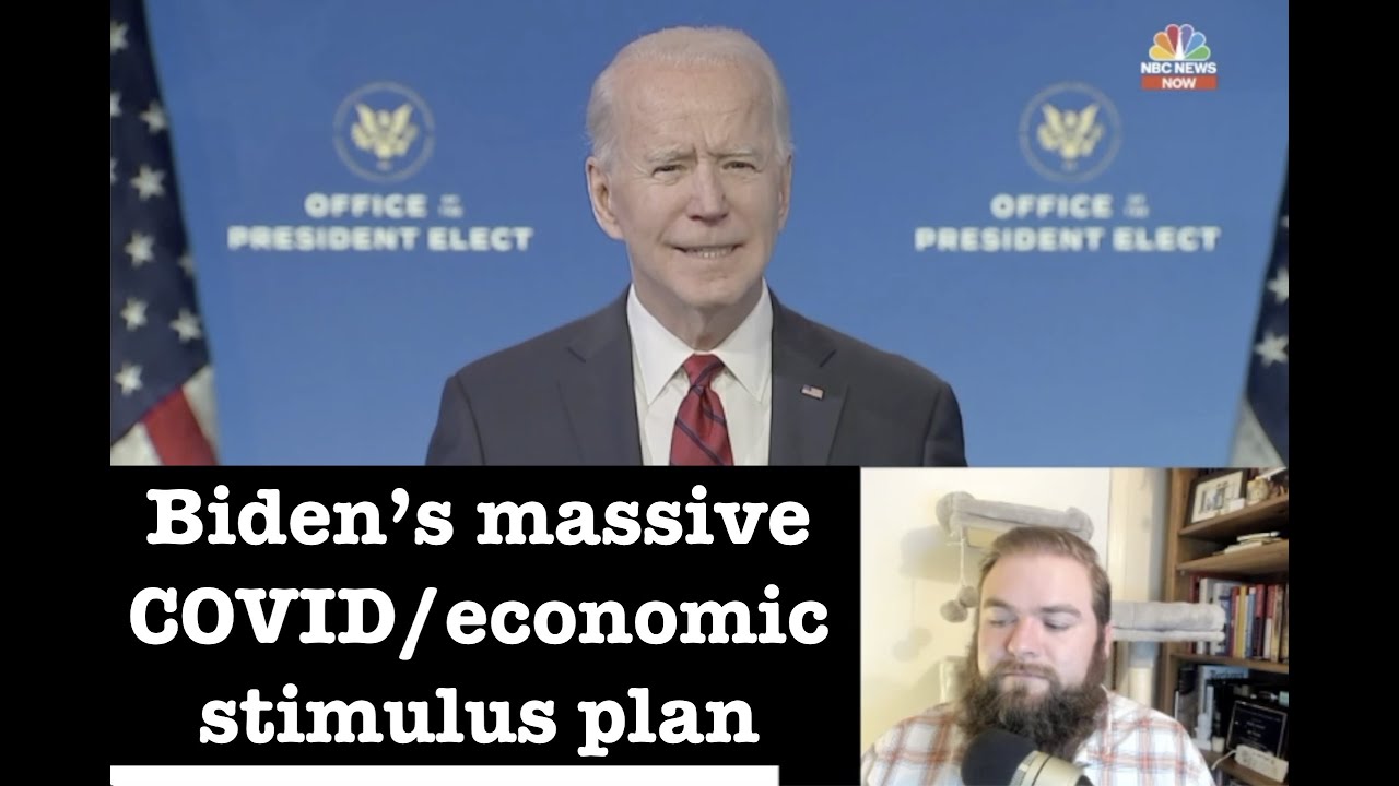 Joe Biden announces a massive stimulus plan for COVID and the economy