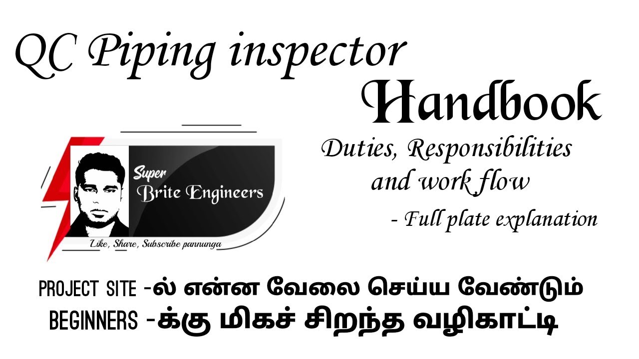 QC Piping Inspector duties & responsibilities | Piping inspector handbook | Brite Engineers
