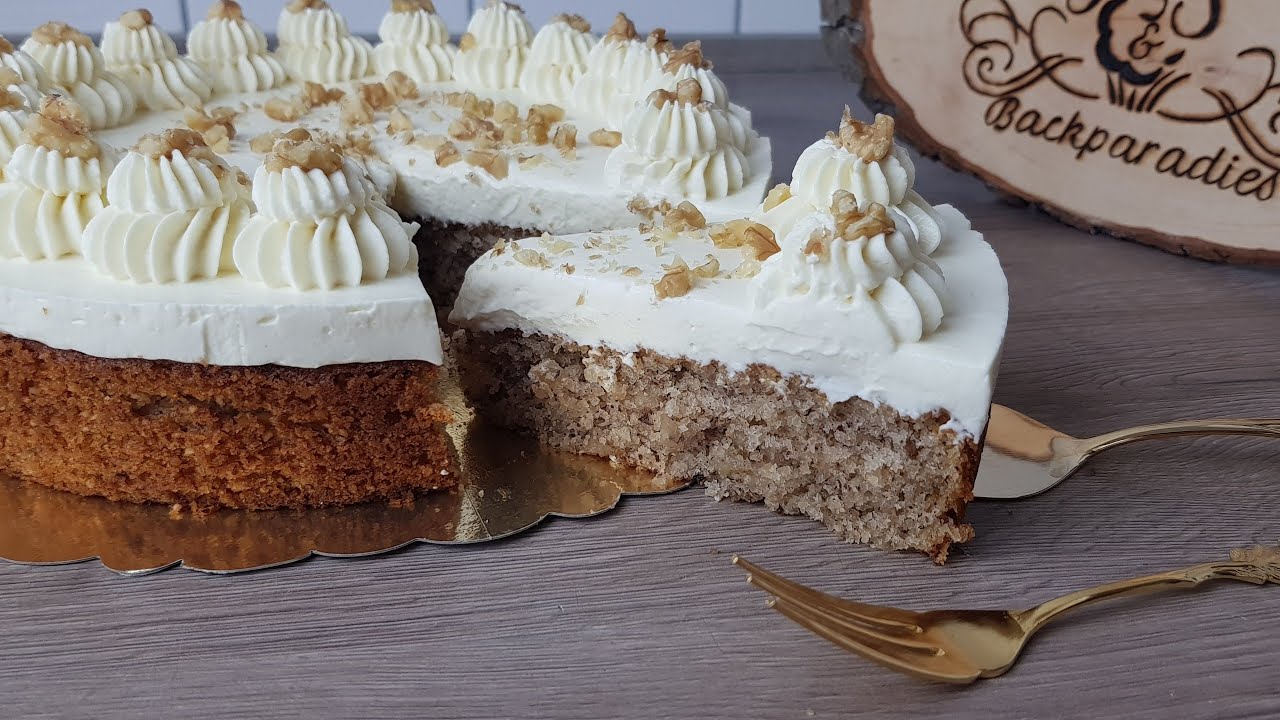 Schneller Walnuss Kuchen~mit nur 1 Ei  ♥ P&S Backparadies