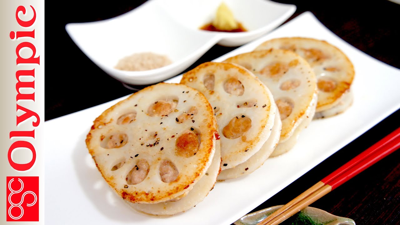 オリンピックの超簡単レシピ　れんこんのはさみ焼きの作り方