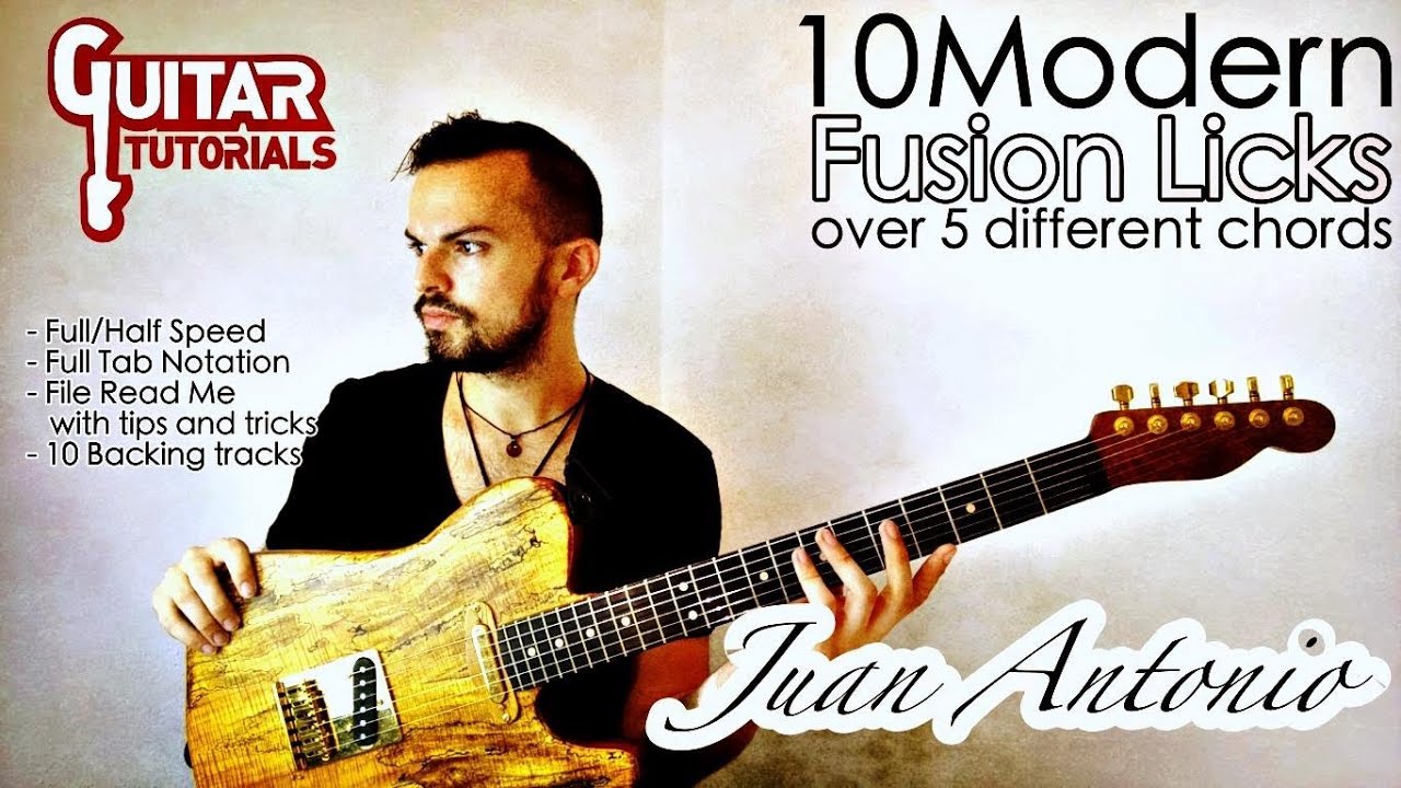10 Modern Fusion Licks | Guitar Tutorials Box Set