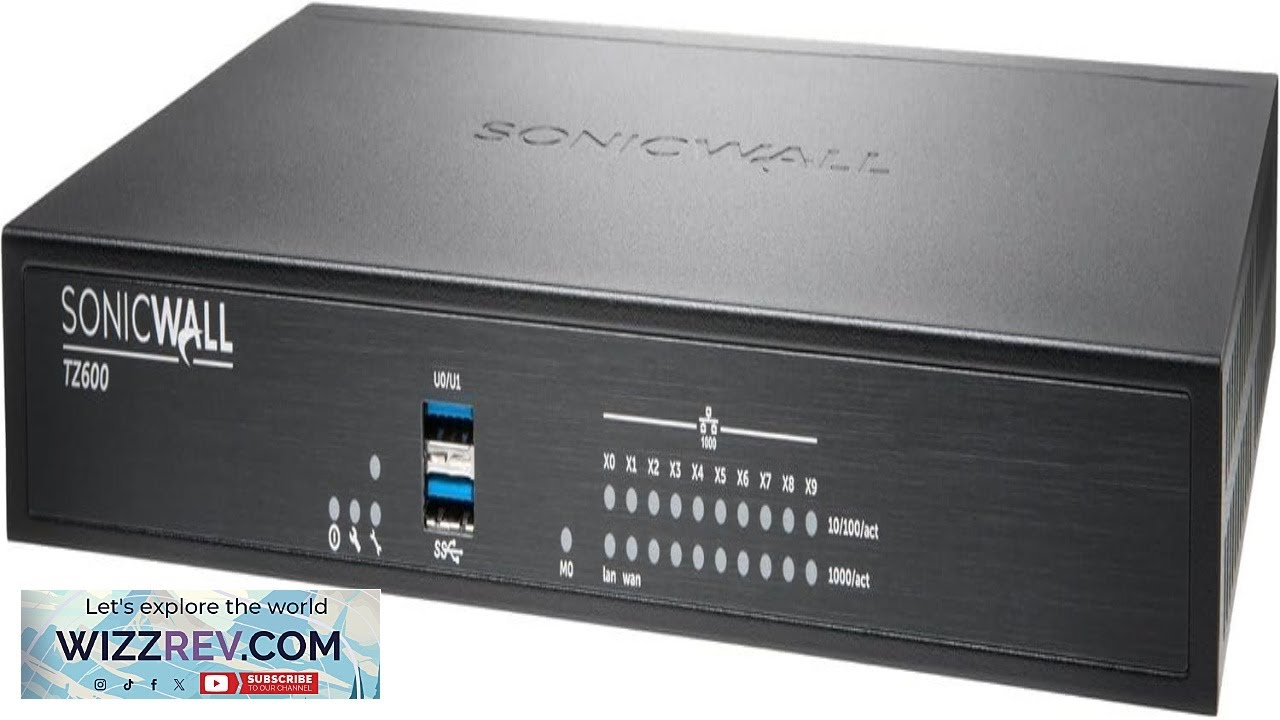 SonicWALL 01 SSC 1737 Tz600 Advanced Edition Security Appliance 10 Ports
