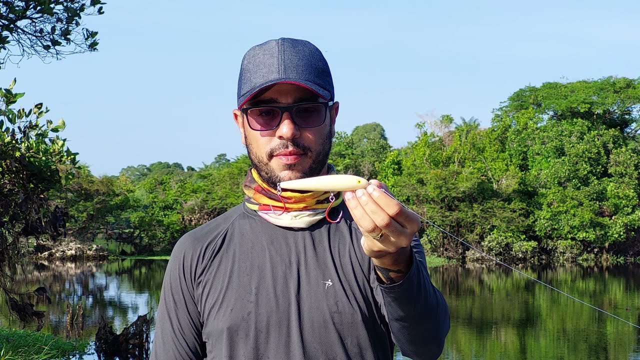 Como trabalhar a Jumping Minnow T20 - isca artificial pescaria