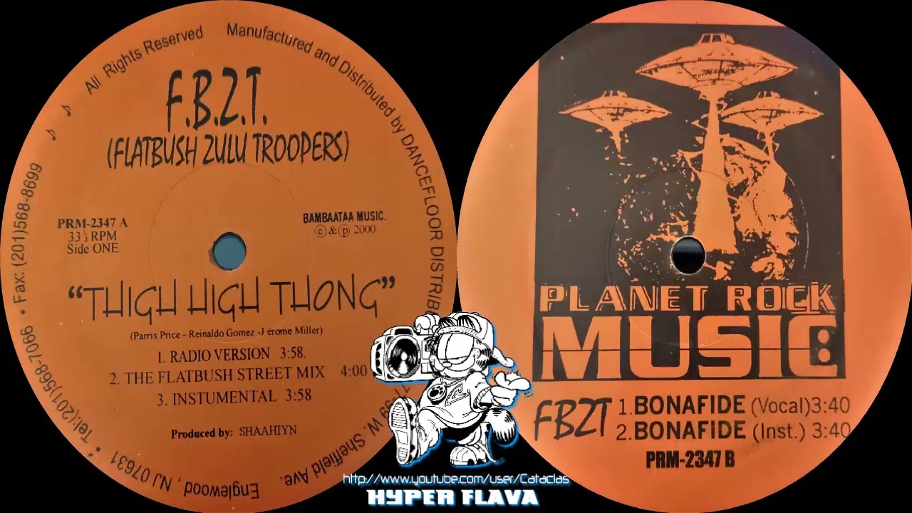 F.B.Z.T. (Flatbush Zulu Troopers) - Thigh High Thong / Bonafide (Full VLS) (2000)