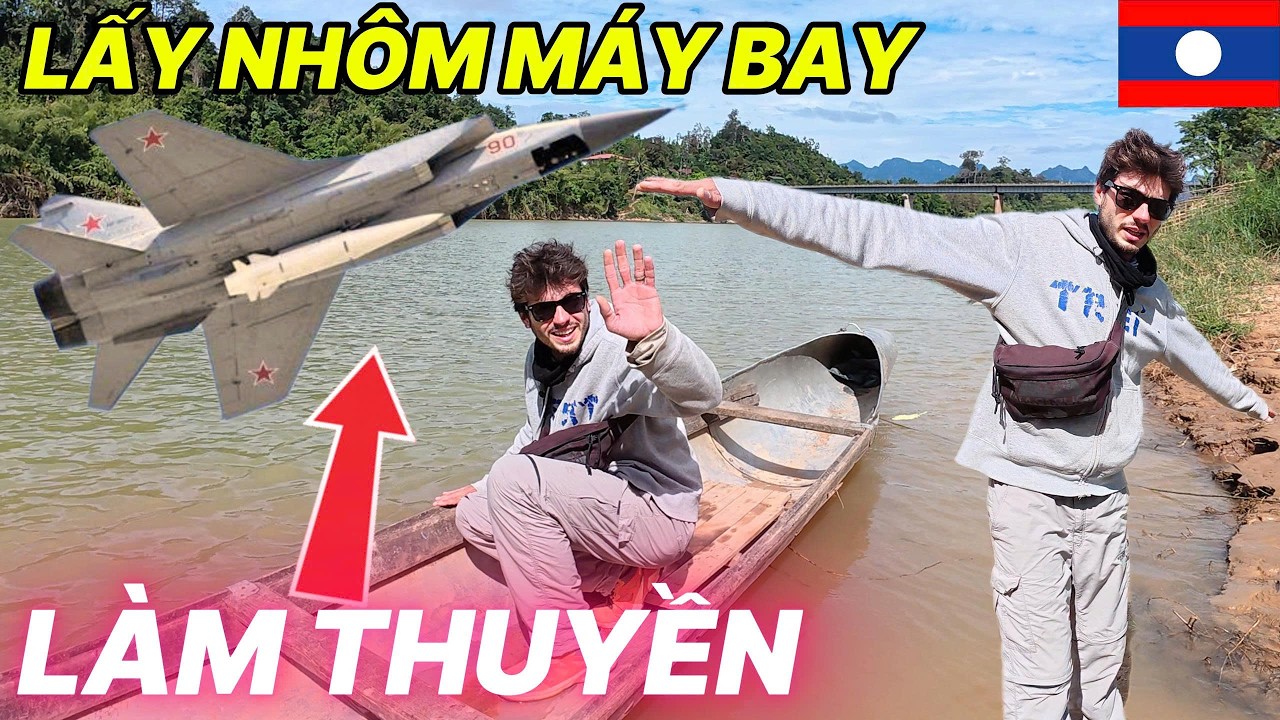Sốc Nhặt Nhôm Từ Máy Bay Từ Chiến Tranh  Để Làm Thuyền | Kết Quả Bất Ngờ