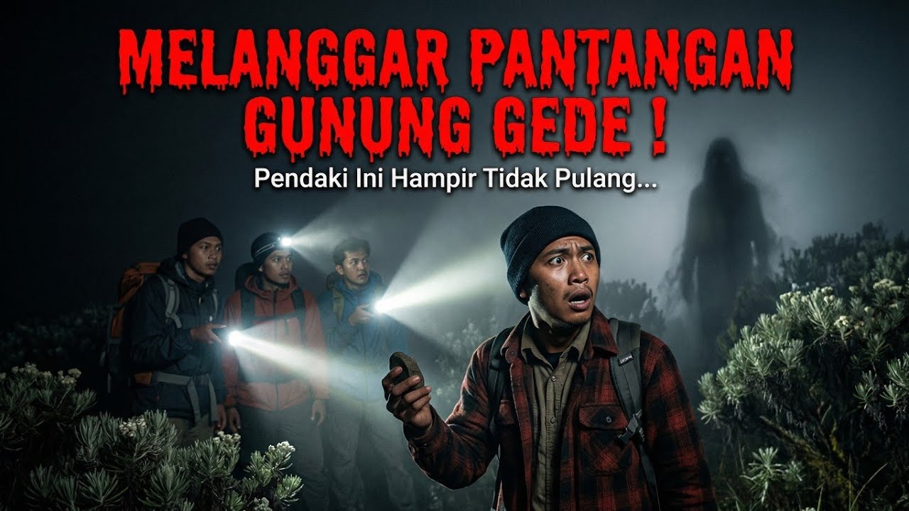 Pendaki Ini Melanggar Pantangan Gunung Gede… Malam Itu Dia Hampir Tidak Pulang