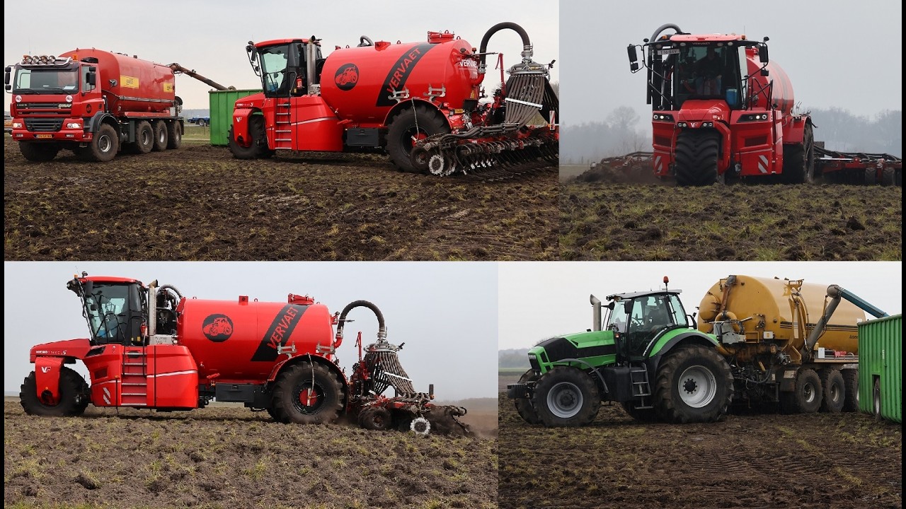 Vervaet Hydro Trike  Deutz Fahr & Ginaf  Loonbedrijf VD Peppel aan het bouwland bemesten