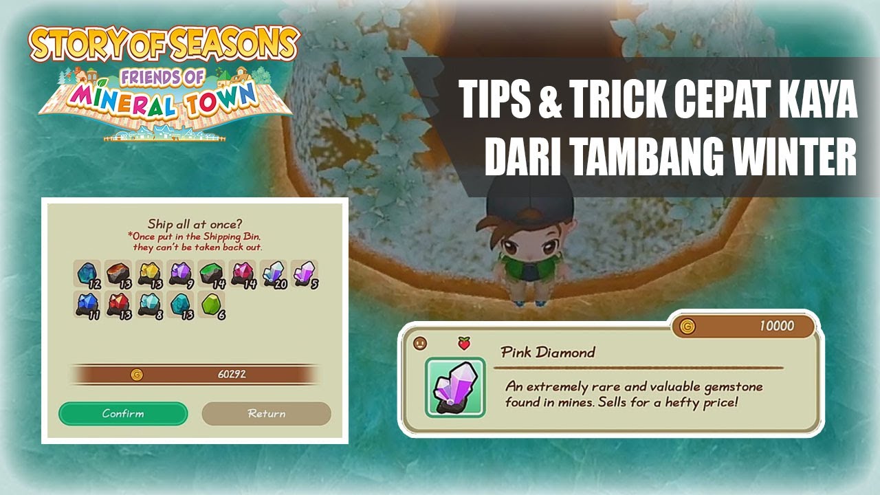 TIPS & TRICK AUTO KAYA DARI TAMBANG WINTER - STORY OF SEASONS: FRIENDS OF MINERAL TOWN