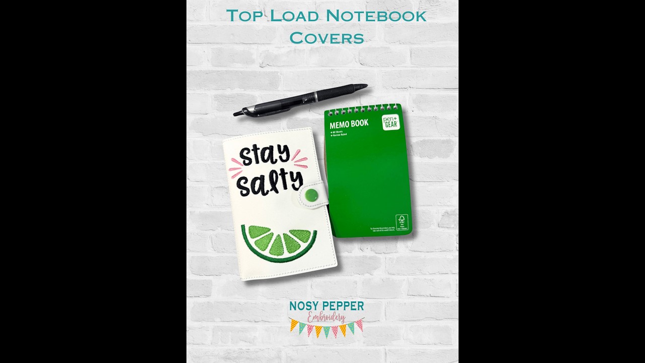 Top Loader Notebook Cover Tutorial