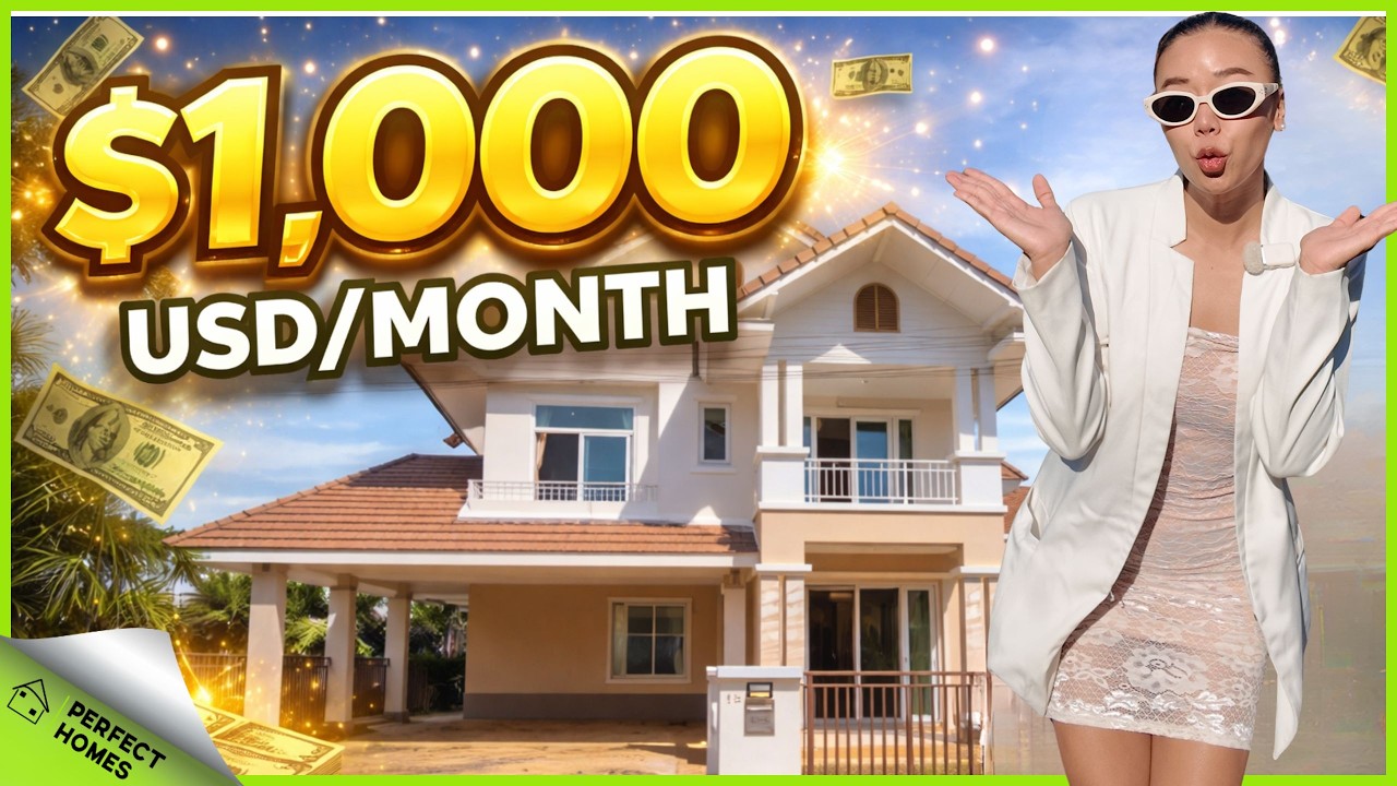 THAILAND house for rent!  Five bedroom family home for under 1,000 USD Per month!  #thailand