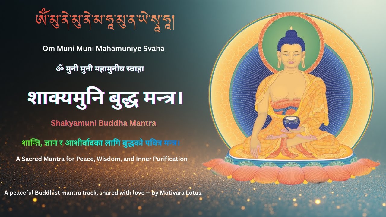 A Sacred Mantra for Peace, Wisdom & Inner Purification | Shakyamuni Buddha Mantra | Motivara Lotus