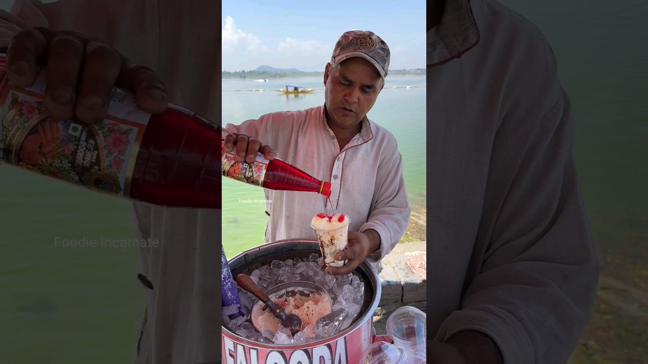 100Rs/- में 7 Flavour वाला Special Kashmiri Faluda🤩🤩 #indianstreetfood #india #shorts #kashmir #food