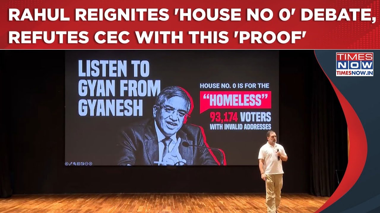 Rahul Gandhi Reignites 'House Number 0' Debate, Claims 'Proof' To Counter CEC Gyanesh Kumar, Says...